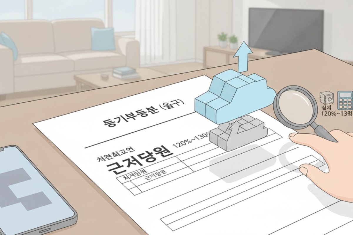 을구의 근저당권 채권최고액 분석과 실전 안전 비율 계산법