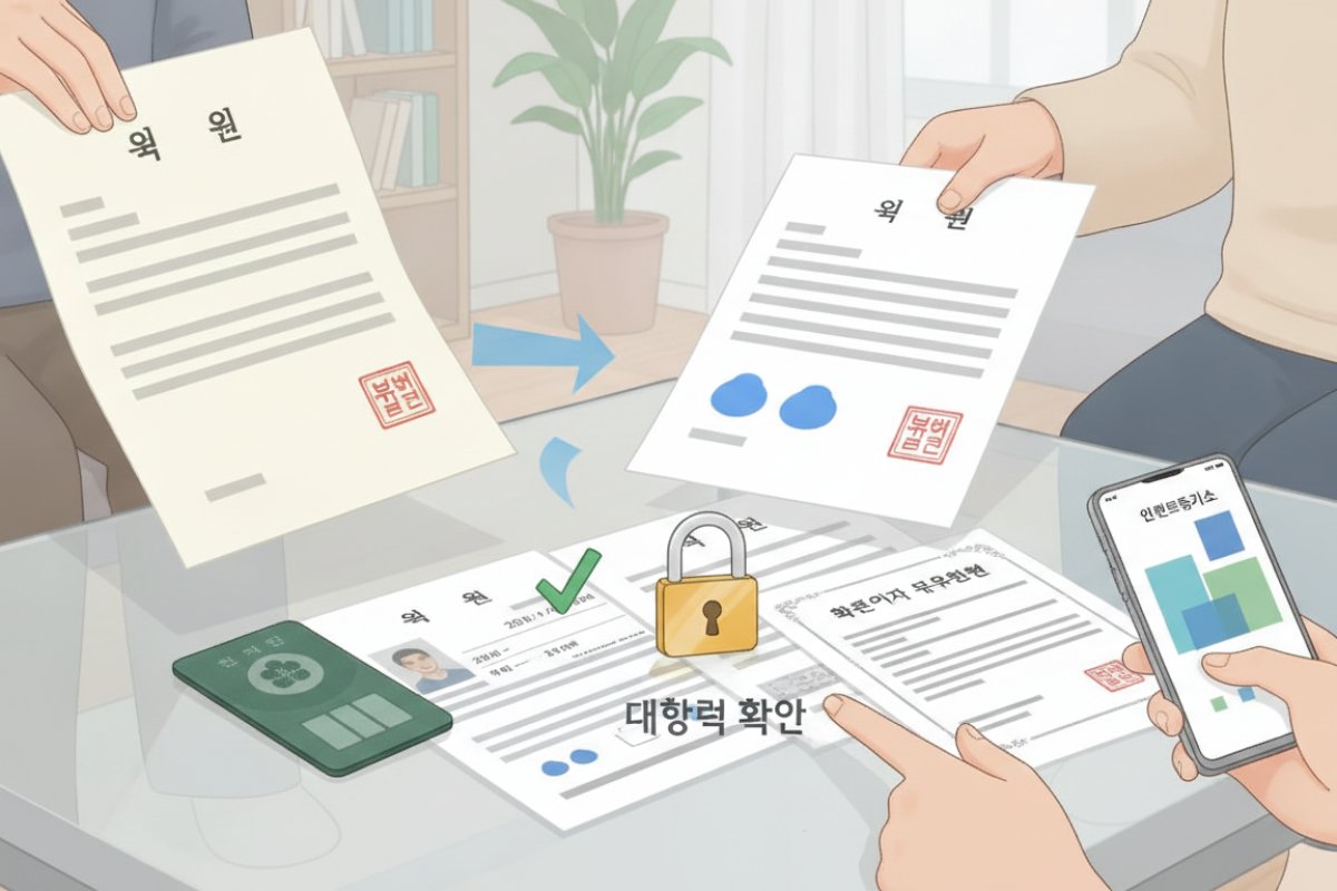 계약 전 서류 대조: 임대차계약서 원본과 대항력 확인