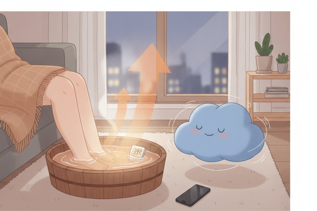 혈류 순환을 돕는 온열 요법과 감각 분산 테크닉