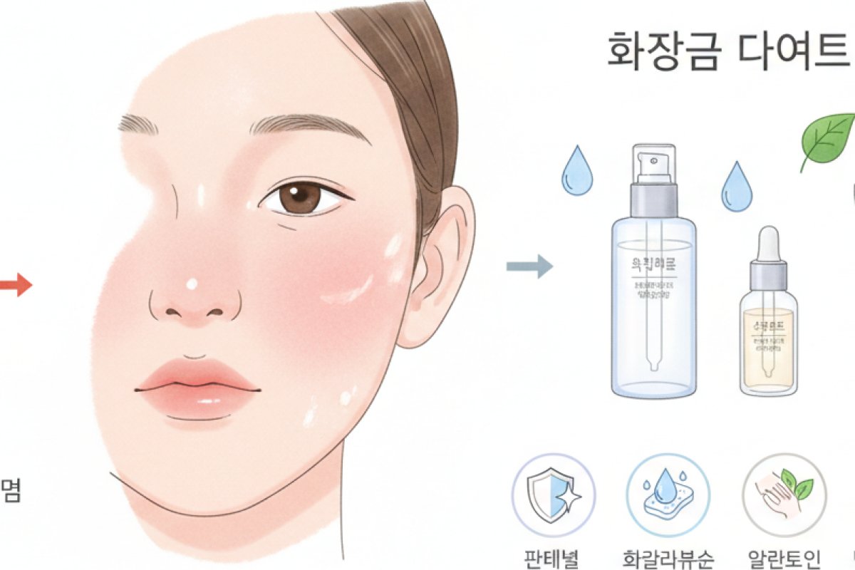 염증을 가라앉히는 오일프리 수분 보습 원칙