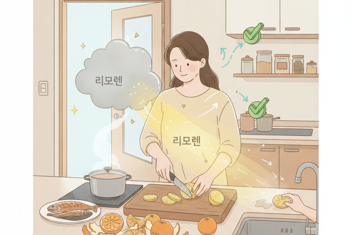비린내와 퀴퀴한 악취를 날리는 감귤류 껍질과 레몬의 천연 탈취 마법