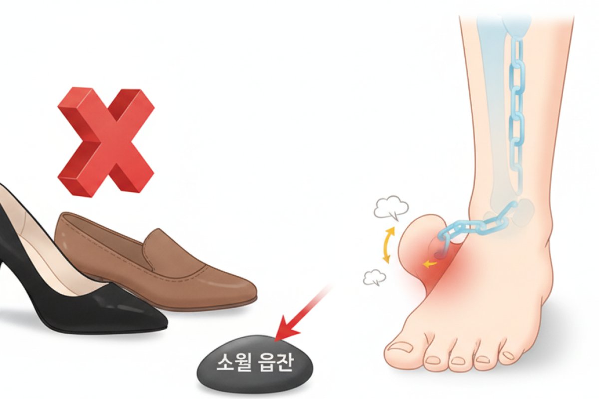 엄지발가락이 휘어지는 원인과 방치할 때 생기는 연쇄 문제