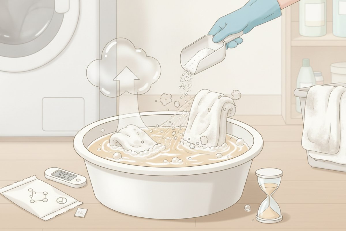 식초·구연산과 과탄산소다를 활용한 단계별 살균 세탁법