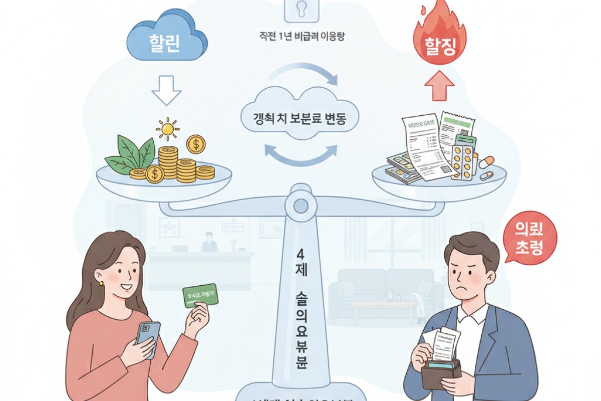 비급여 이용량 기반의 차등 할인·할증제와 갱신 변동성
