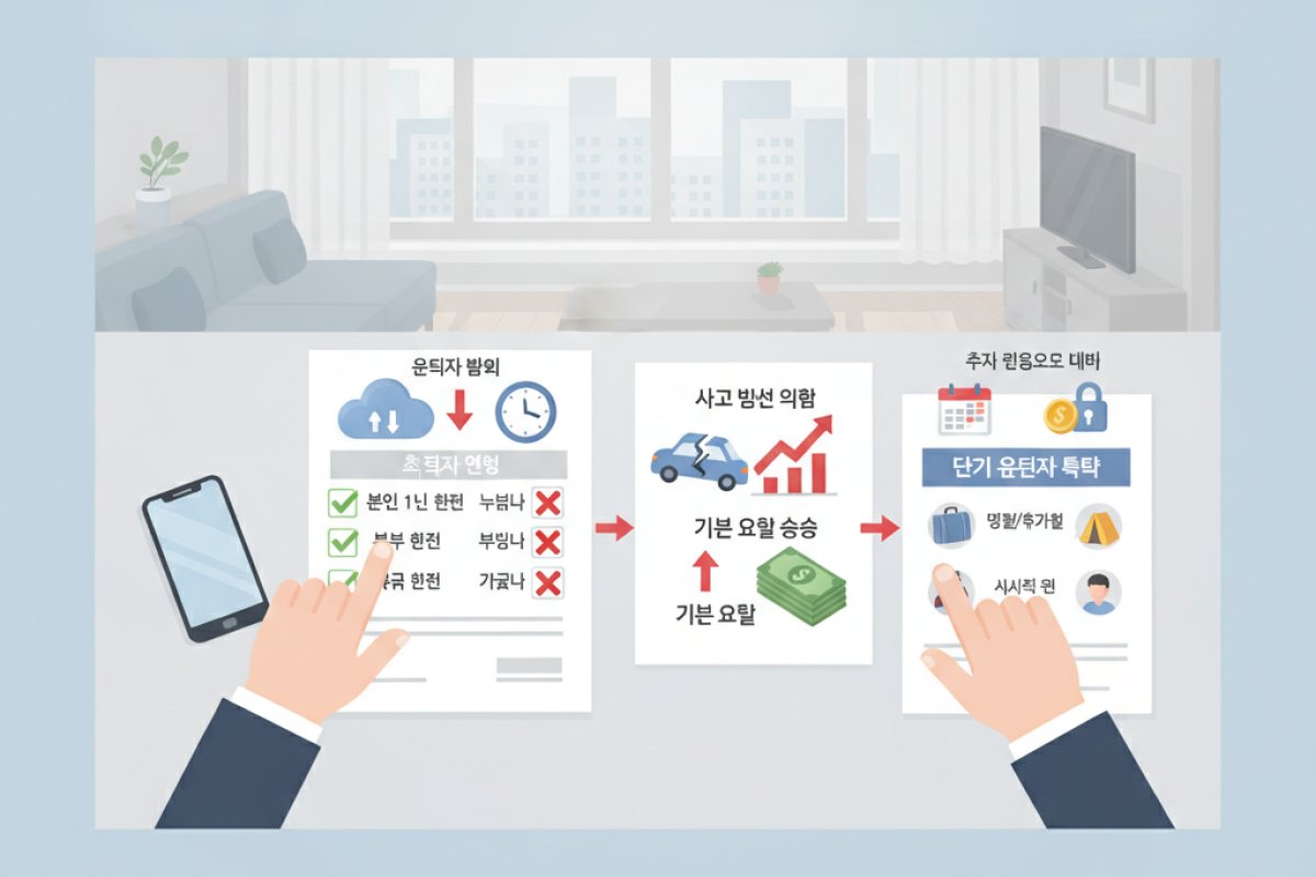 운전자 범위 한정과 담보 설계에서 범하기 쉬운 함정 방지