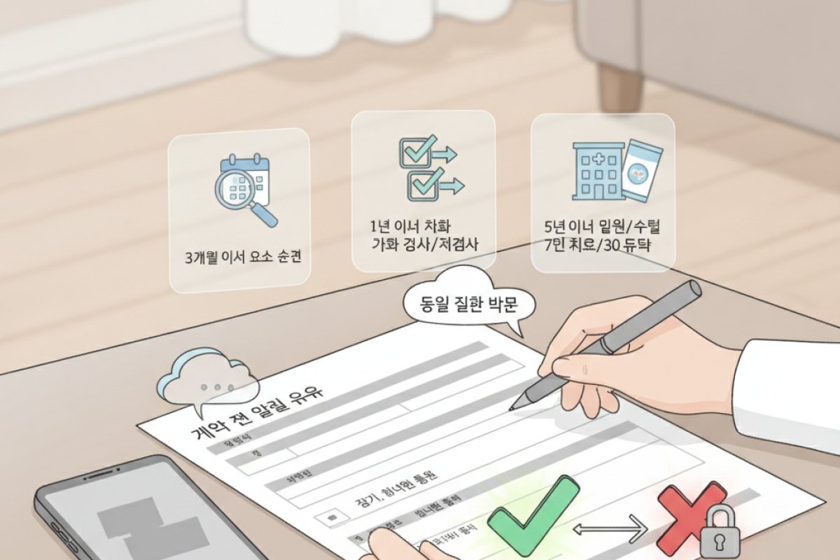 가입 심사 통과를 좌우하는 계약 전 알릴 의무 작성 기준