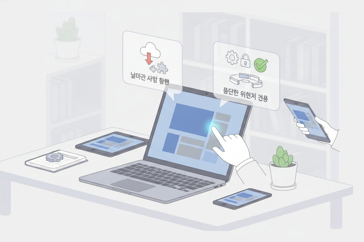 예기치 못한 종료를 대비하는 브라우저 시작 그룹 사전 설정
