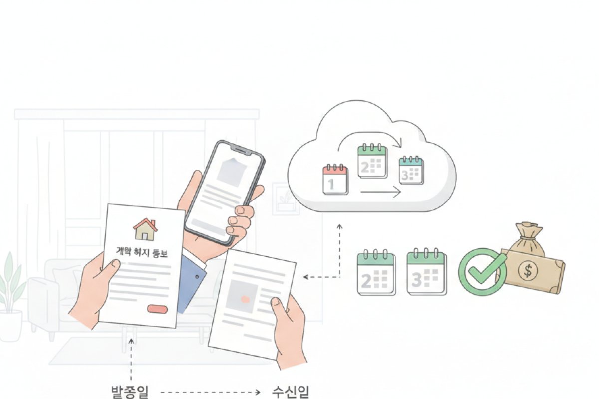 임차인의 중도 해지권과 3개월 효력 발생 원칙의 계산법