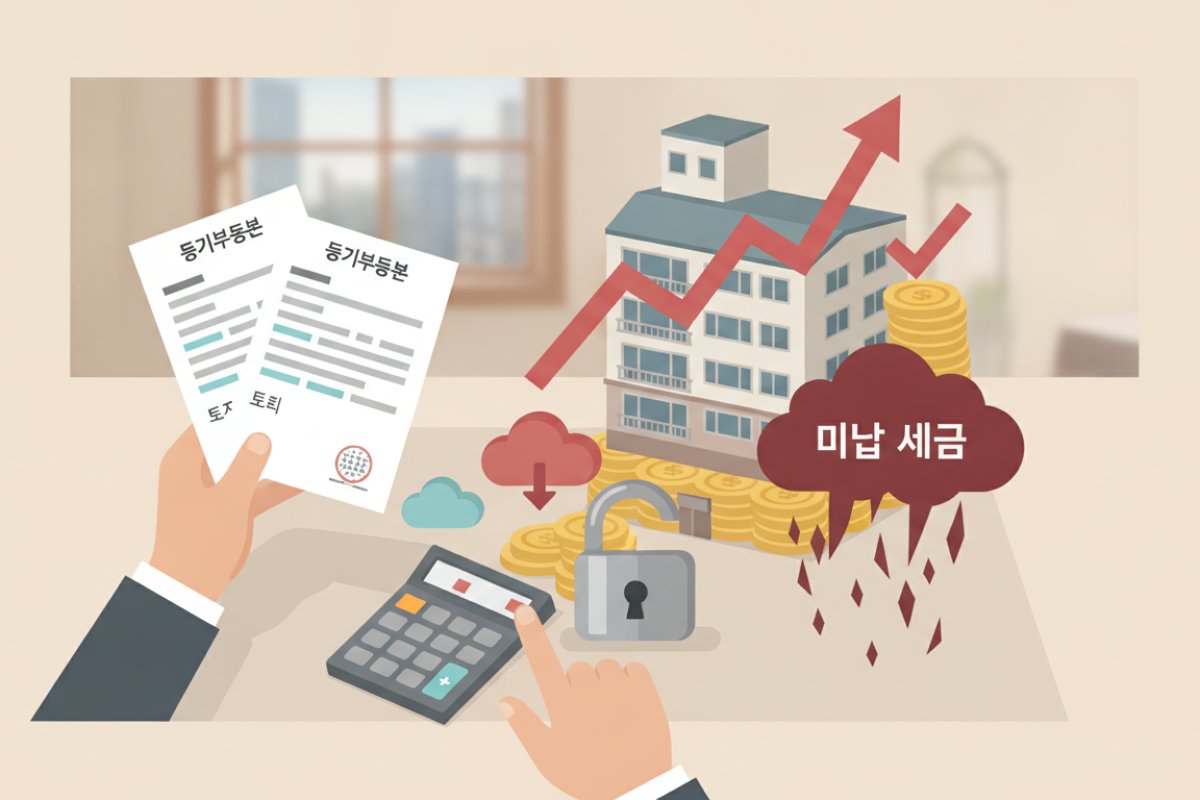 건물 담보 비율 계산과 임대인 미납 세금의 위험성