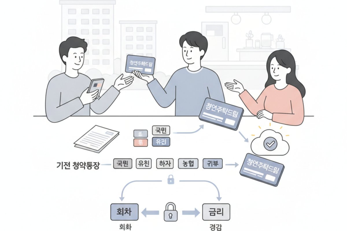 기존 청약통장에서의 전환 절차와 가입 이력 승계 범위