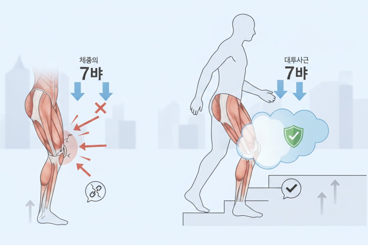 왜 대퇴사두근이 무릎 연골을 살리는 천연 충격 흡수제일까