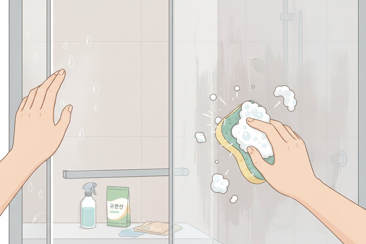 치약과 중성세제를 결합한 2차 유막·비누때 정밀 세정 테크닉