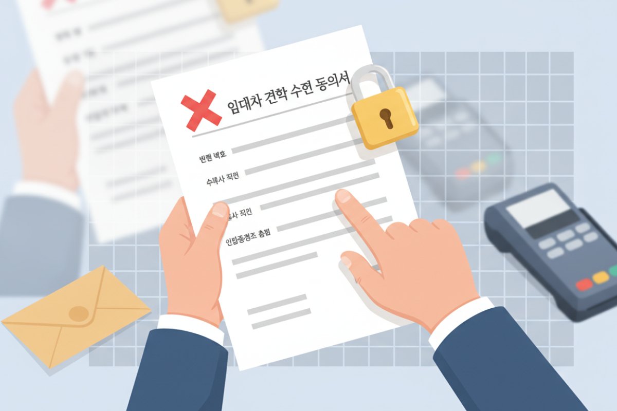 신탁회사 정식 임대차 동의서 검증과 위조 방지 요령