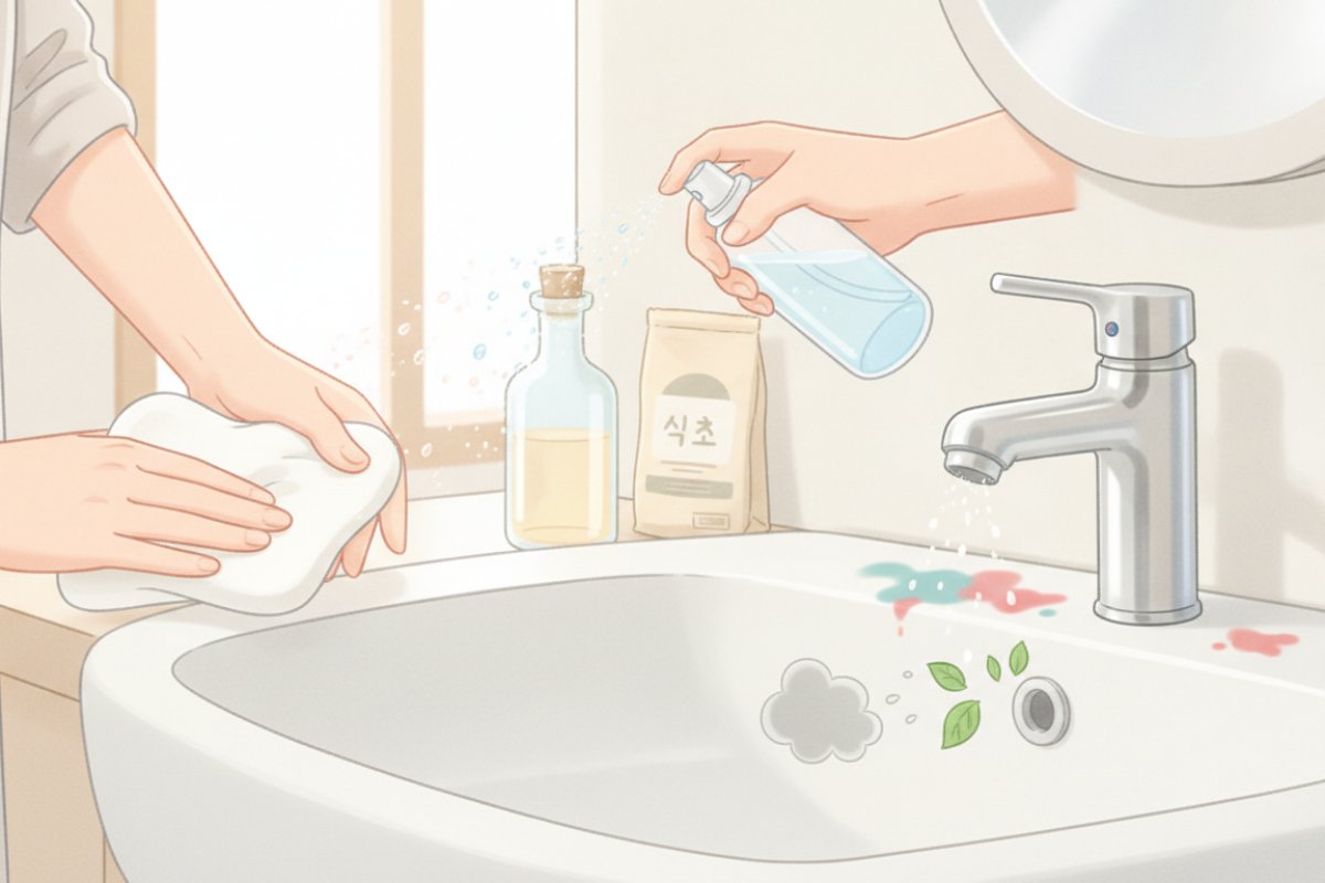 식초와 베이킹소다를 활용한 살균 소독 및 악취 차단 요령