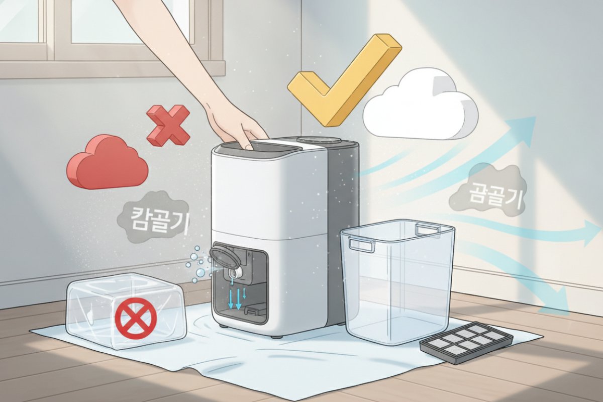 장기 미사용 시 보관 수칙과 결로 방지 요령