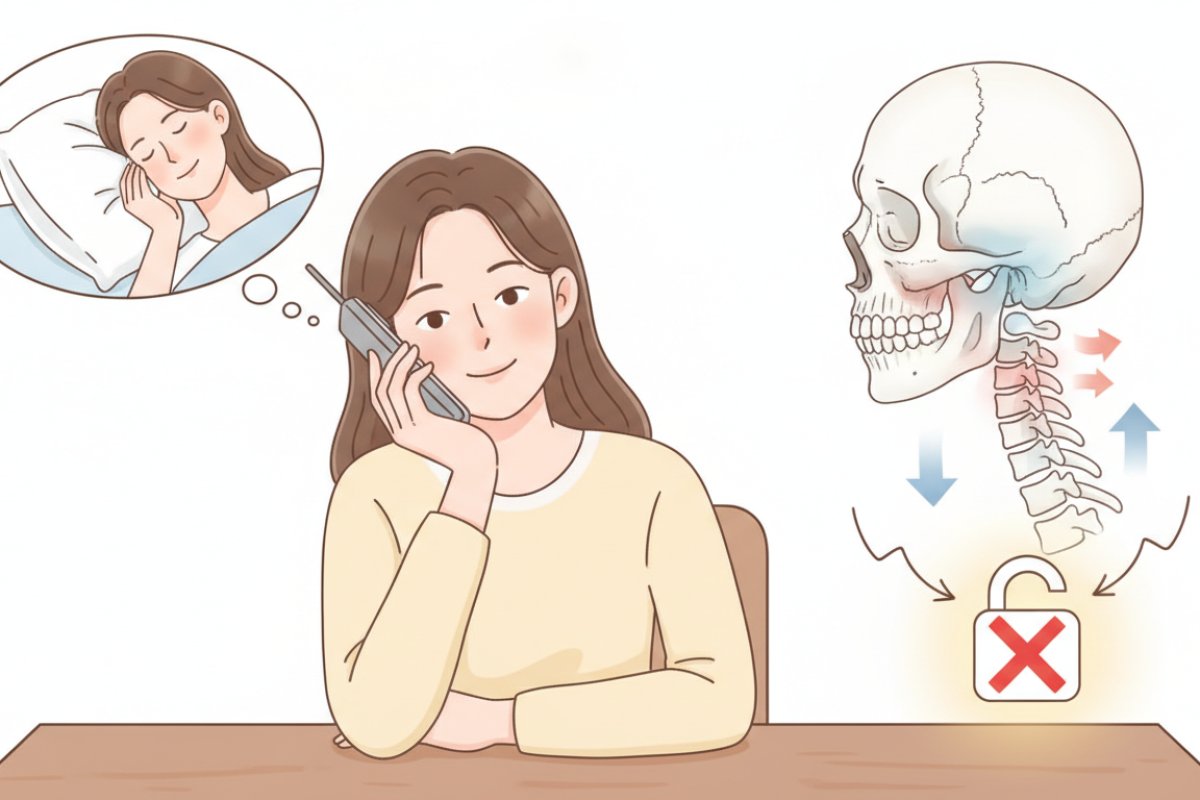 턱관절을 망가뜨리는 4대 일상 악습관과 경추 정렬의 상관관계