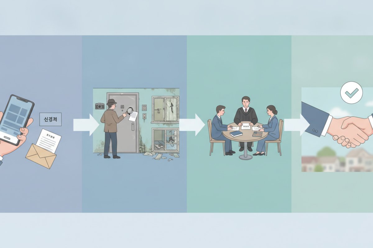 신청 단계부터 조정 종결까지의 단계별 진행 절차