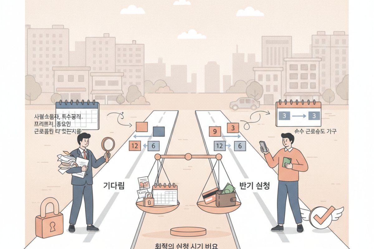 정기 신청과 반기 신청, 내게 맞는 최적의 신청 시기 비교