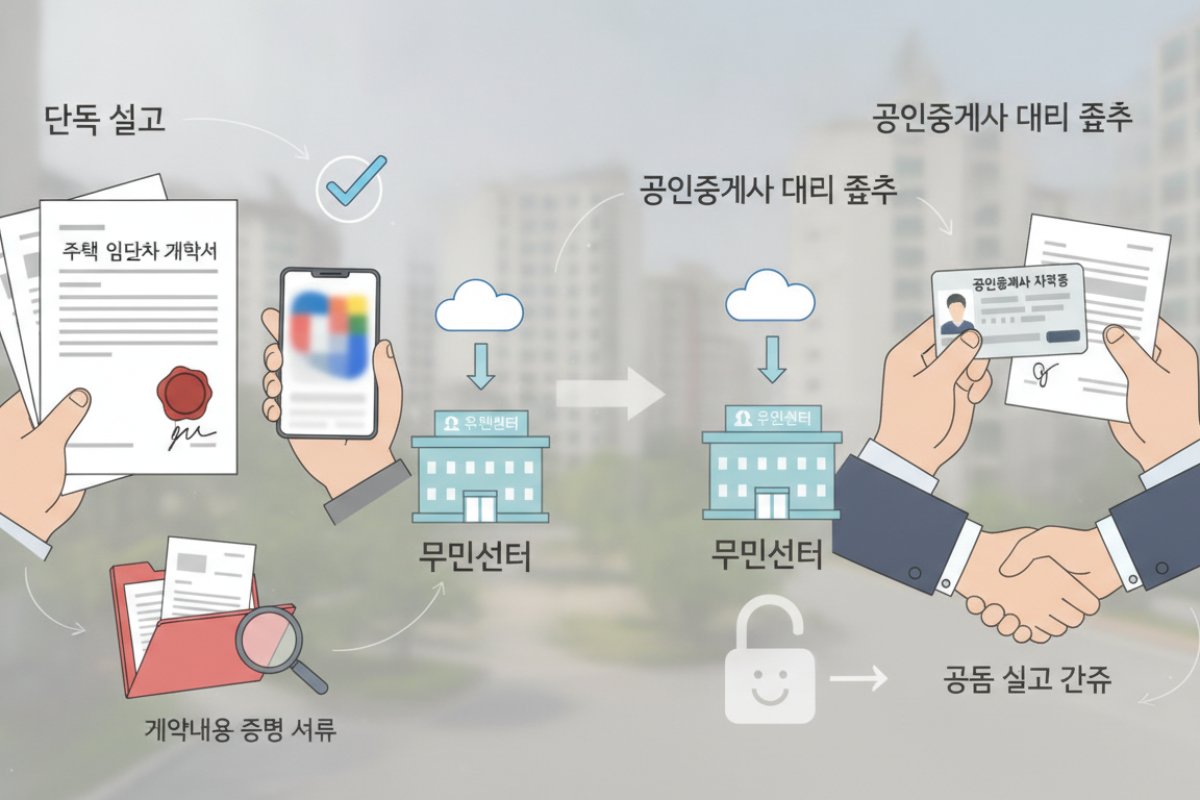 단독 신고와 공인중개사 대리 접수 시 반드시 챙겨야 할 서류