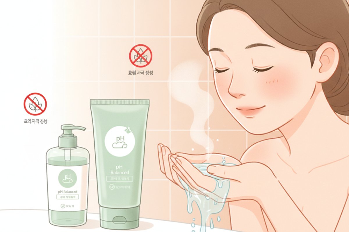 혈관 압박을 피하고 장벽을 복구하는 올바른 세안 및 기초 스킨케어
