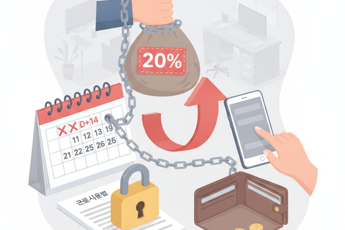 약속한 날짜를 넘겼을 때 붙는 지연이자 연 20%와 청구 현실