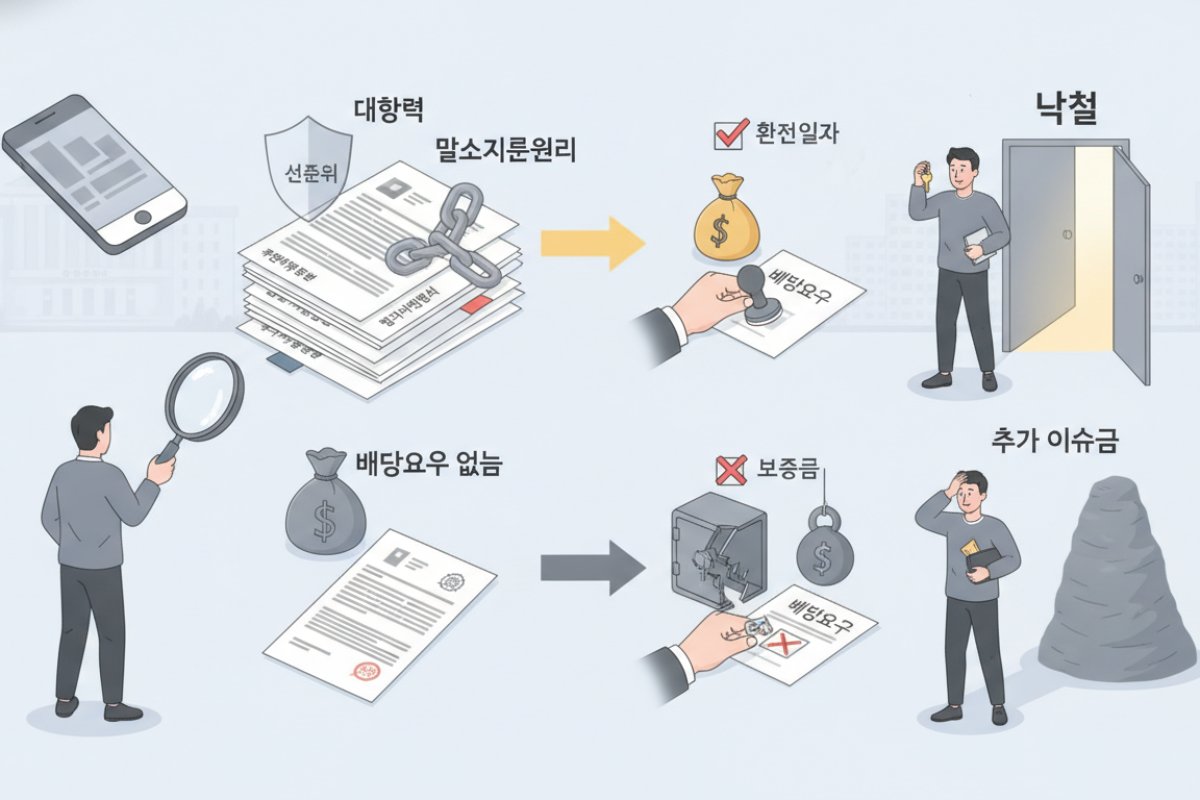 선순위 대항력 임차인의 배당 요구 여부에 따른 위험도 분석