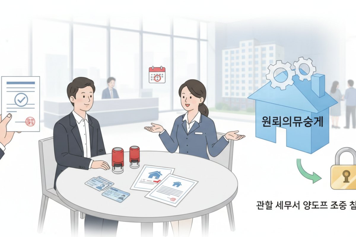 건설사 권리의무승계 배서와 관할 세무서 양도세 최종 신고