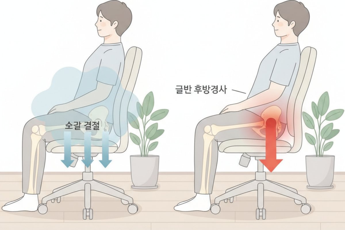왜 앉기만 하면 아플까? 꼬리뼈(미골)에 가해지는 압력의 정체