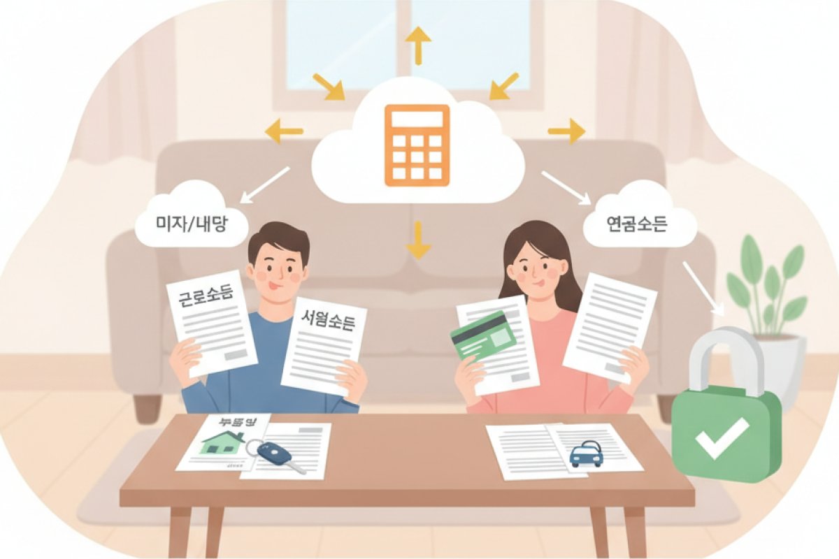 가구원 소득 및 재산 가액의 구체적 산정 방식
