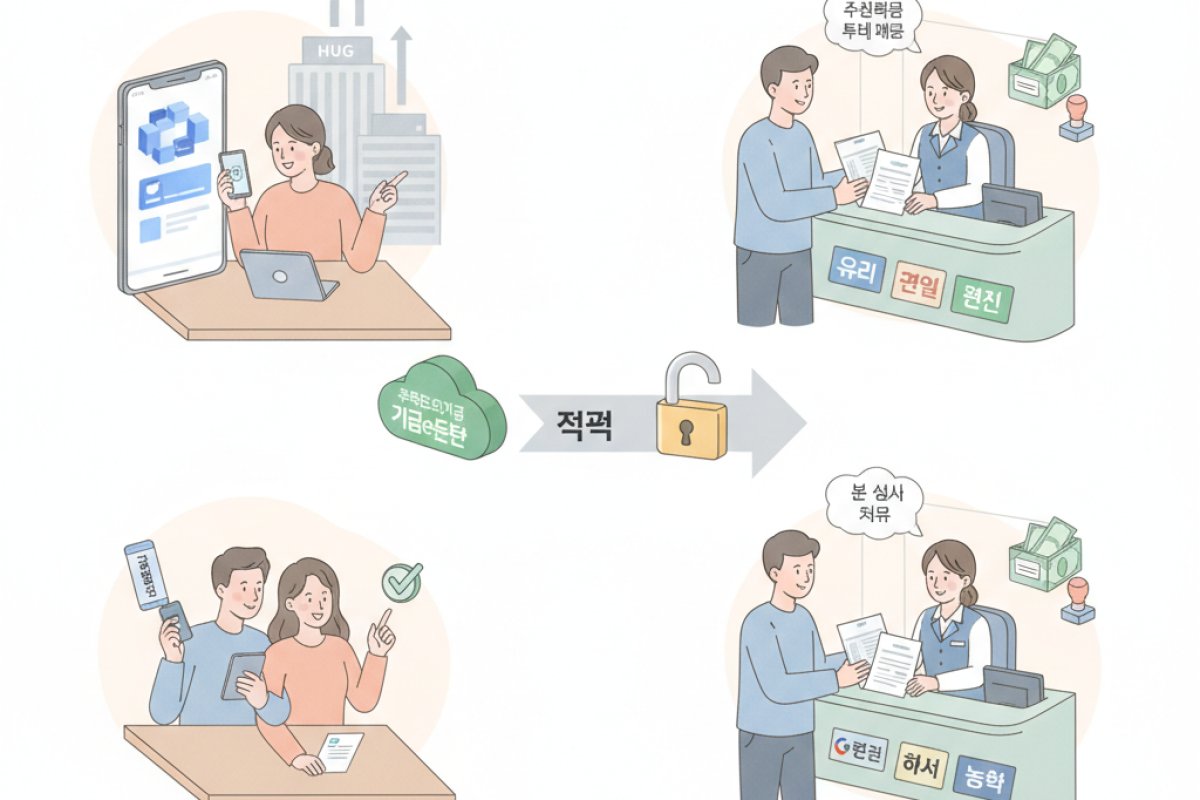 기금e든든 접수부터 은행 실행까지, 단계별 진행 흐름