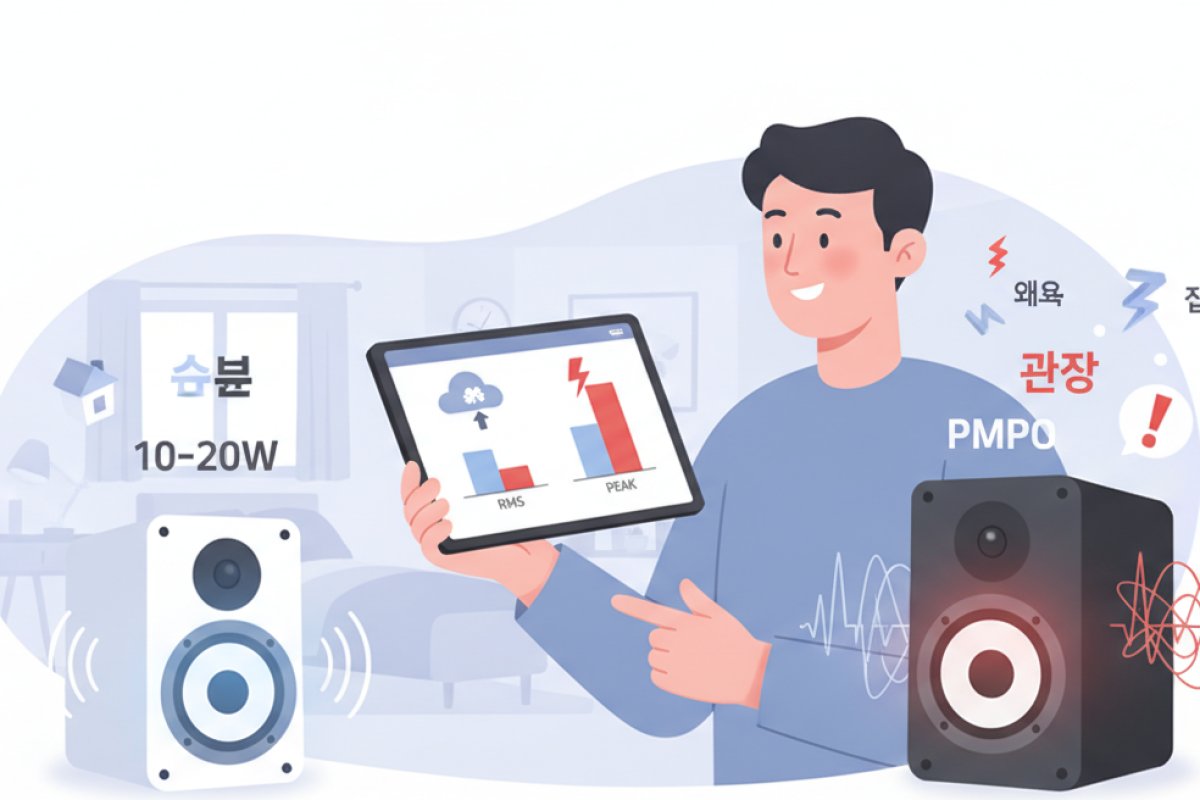 정격 출력(RMS)과 피크(Peak) 출력을 구분하는 방법