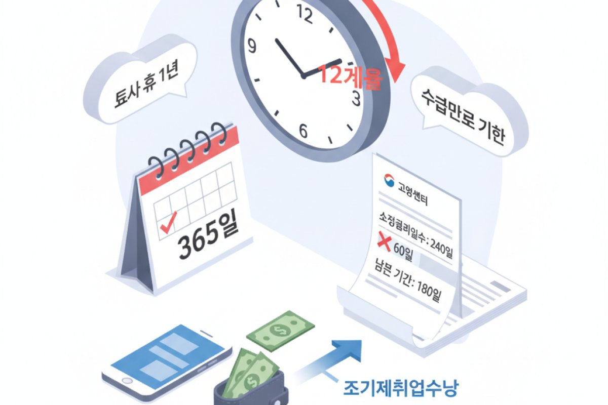 퇴사 후 1년의 수급만료 기한 관리와 조기재취업수당 활용 전략