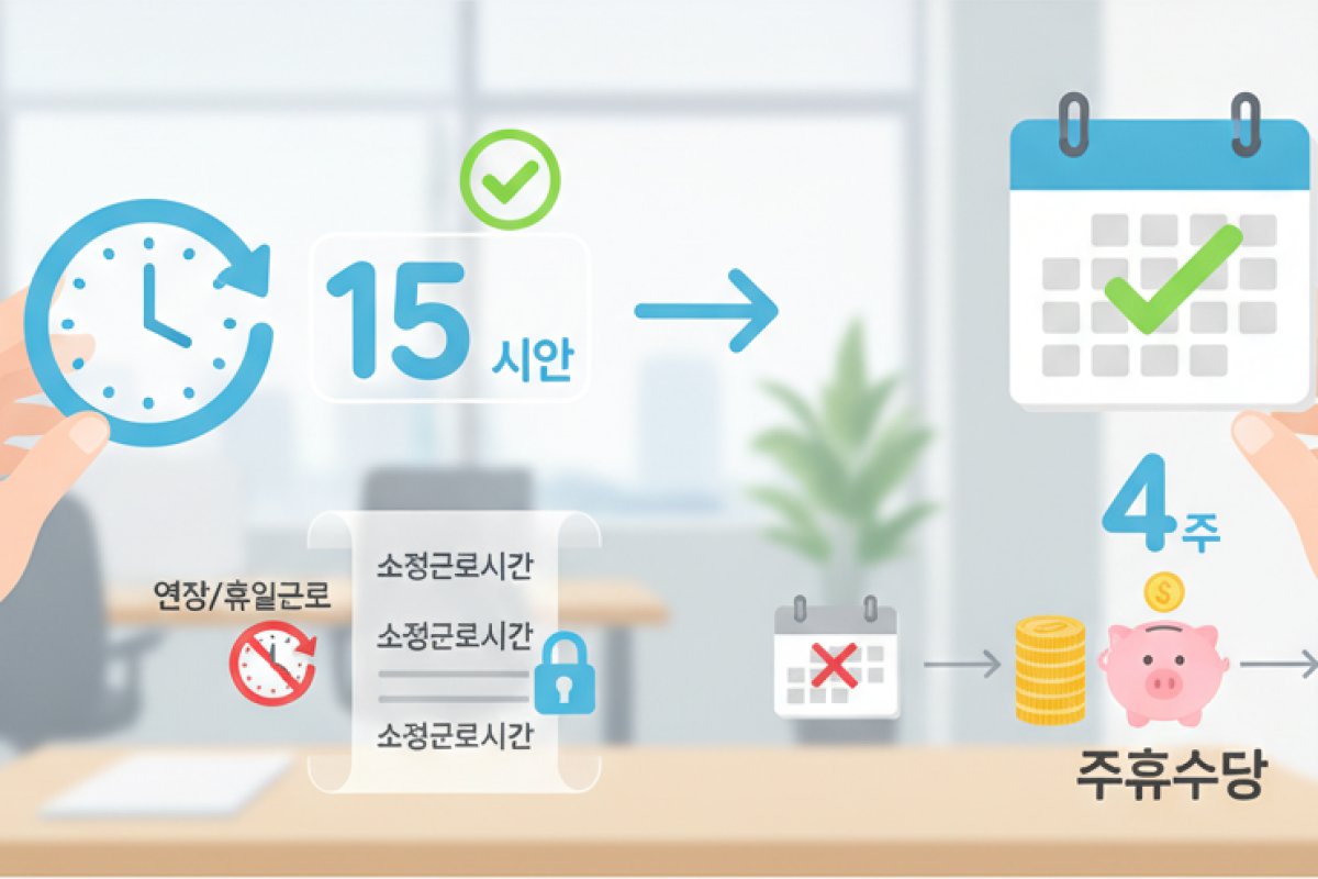 주휴수당이 발생하는 법적 필수 요건 2가지