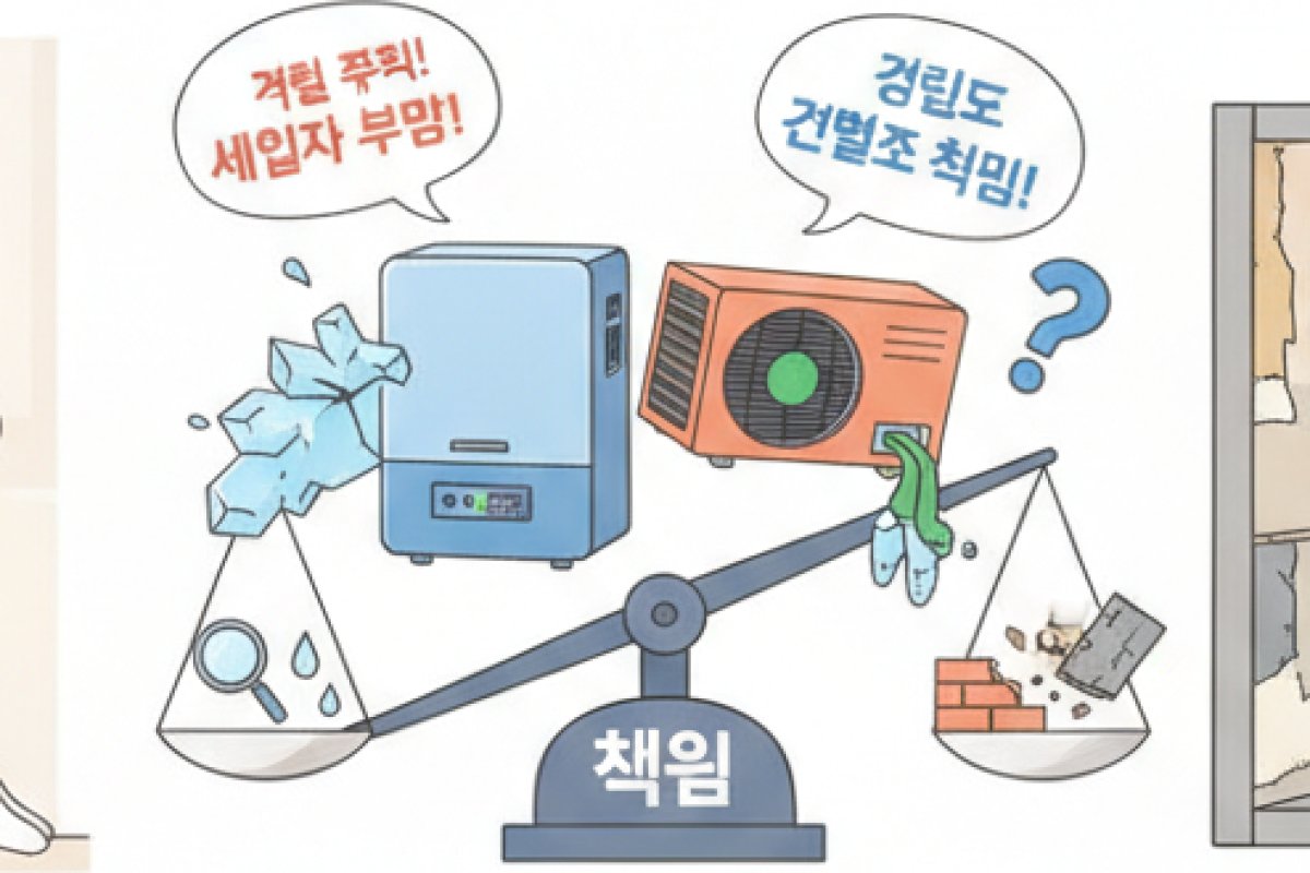 겨울철 보일러 동파와 여름철 에어컨 가스 누출 시 책임 공방