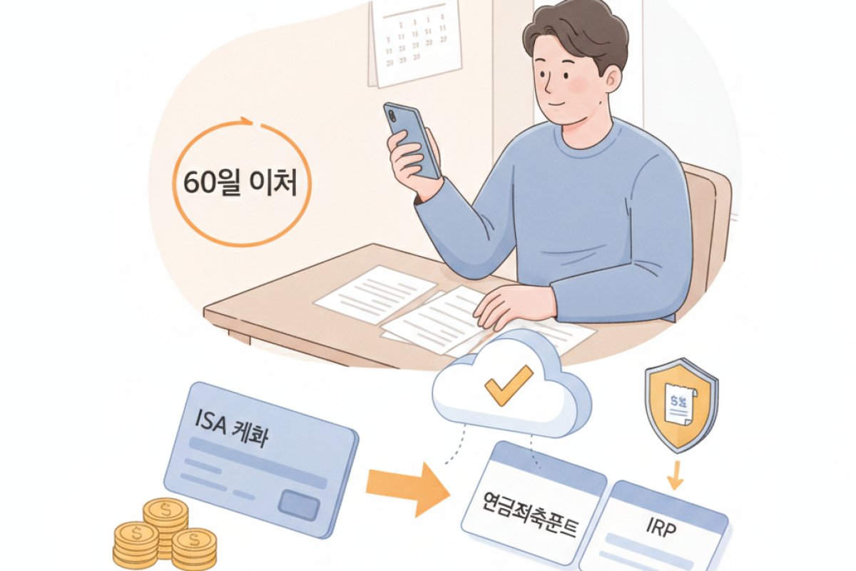 만기 해지 자금을 연금계좌로 이전해 세액공제 극대화하기
