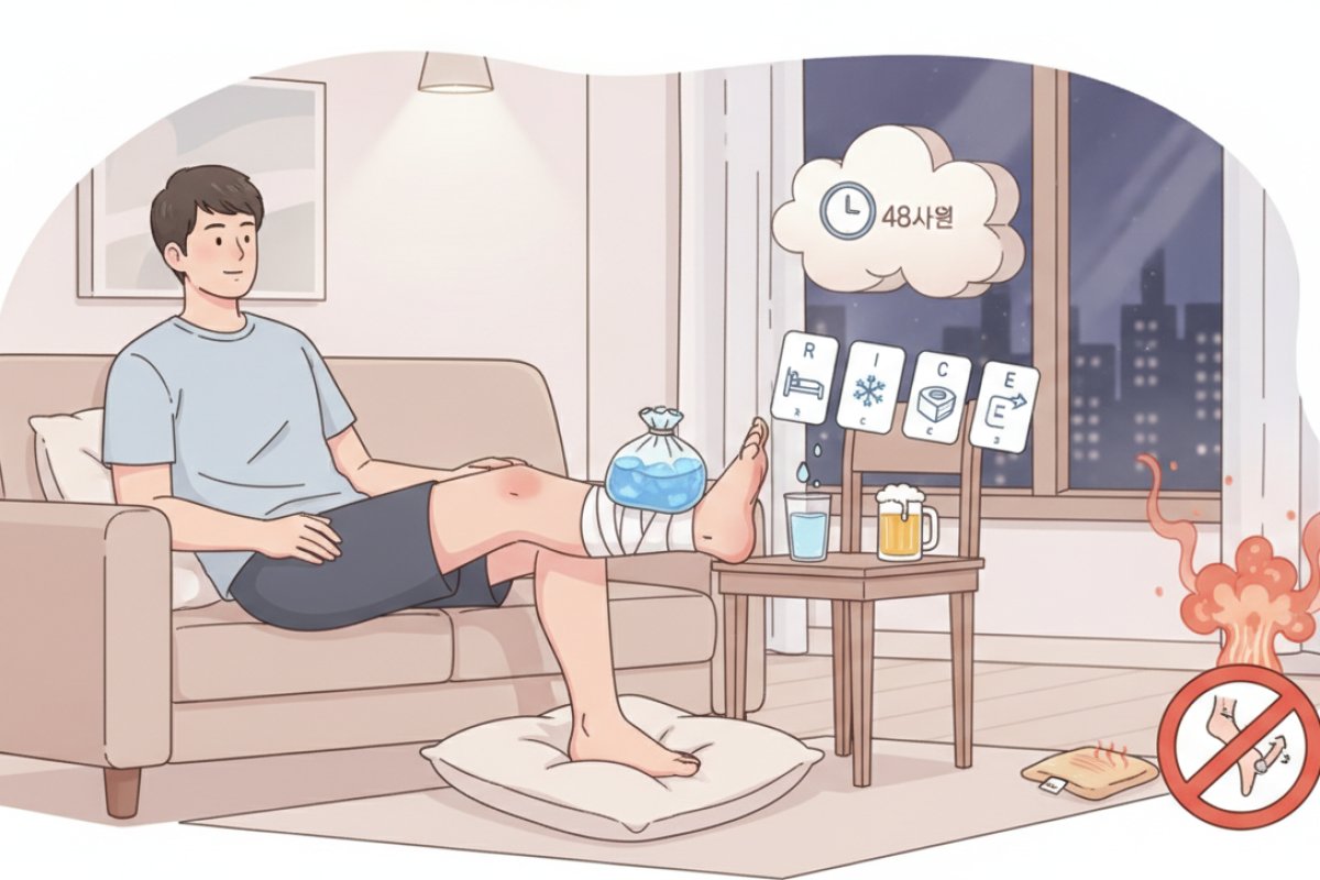 골든타임 48시간을 지키는 올바른 RICE 응급처치 순서