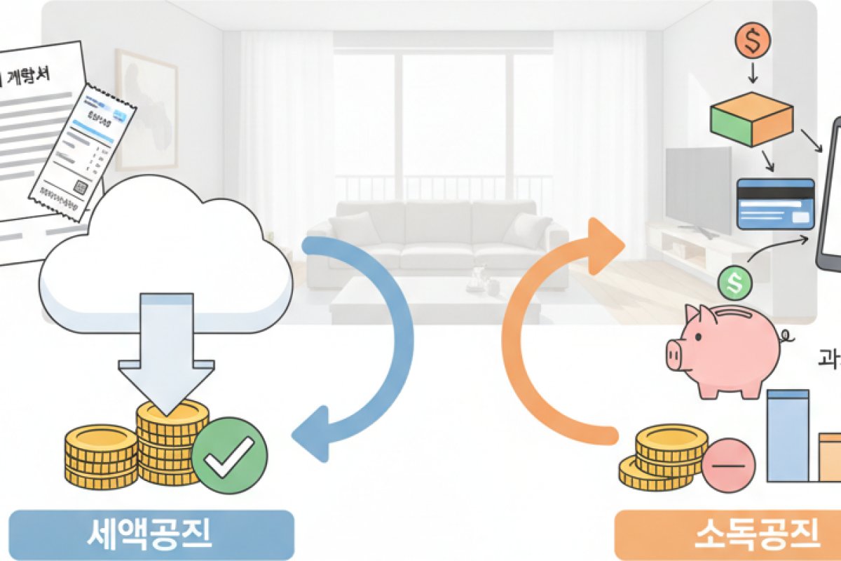 산출세액을 깎는 '세액공제' vs 과세표준을 낮추는 '소득공제'의 구조적 차이