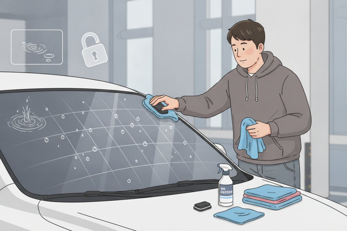 오염 재발을 막고 시야를 지켜주는 발수코팅 시공 요령