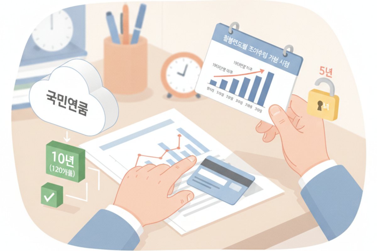 출생연도별 조기수령 가능 시점과 필수 자격 조건