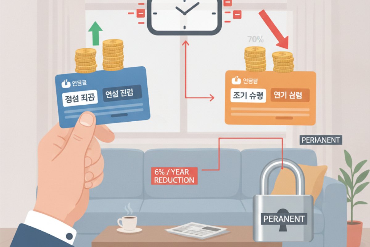 1년당 6% 삭감되는 감액률 체계와 평생 복구 불가 원칙