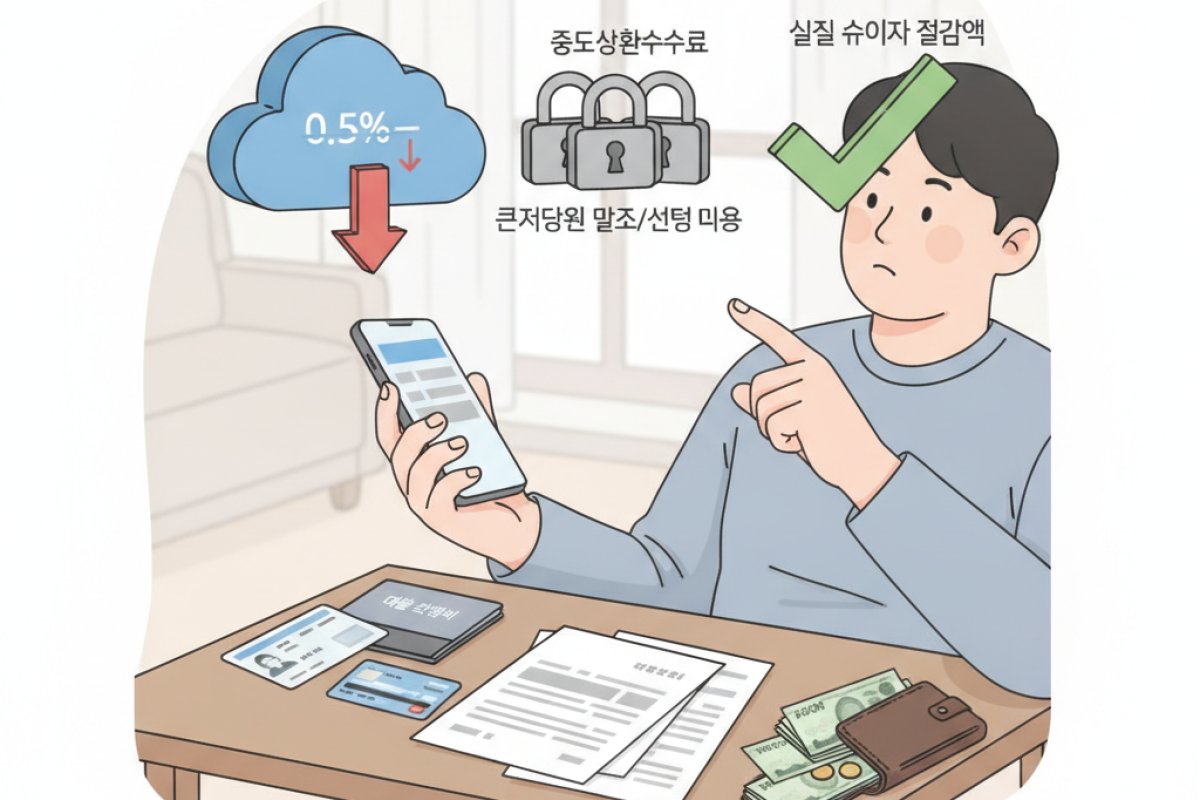 표면 금리의 착시를 걷어내는 실질 순이자 절감액과 부대비용 계산법