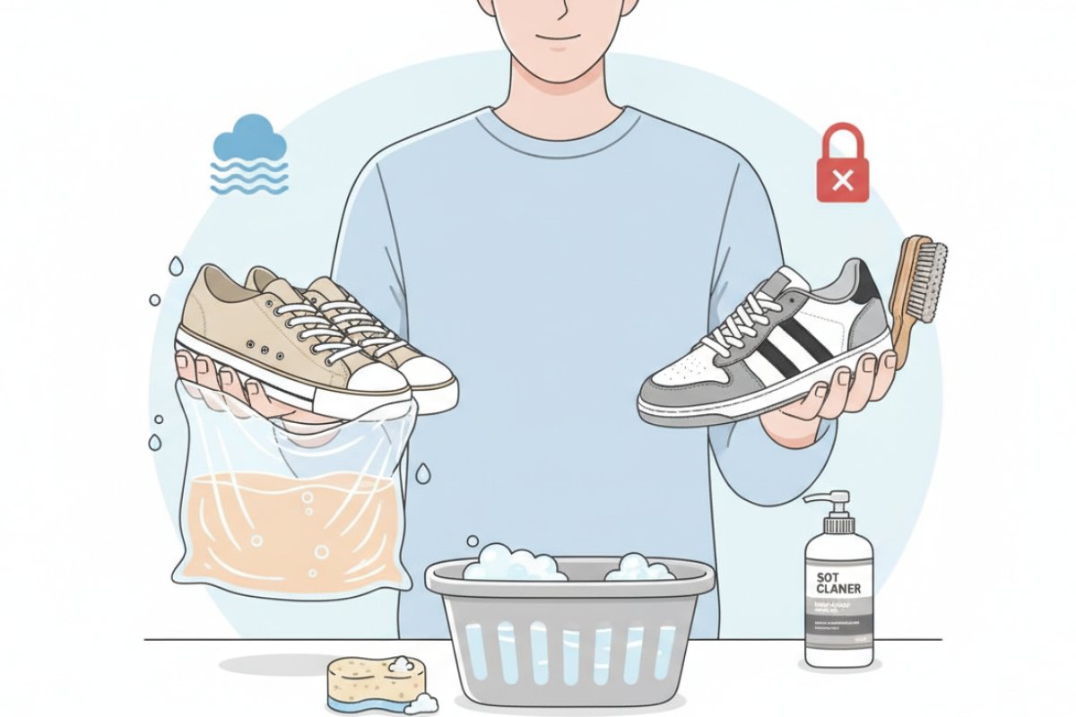 내 운동화 원단부터 확인: 캔버스와 가죽·스웨이드 소재별 분리 대처법