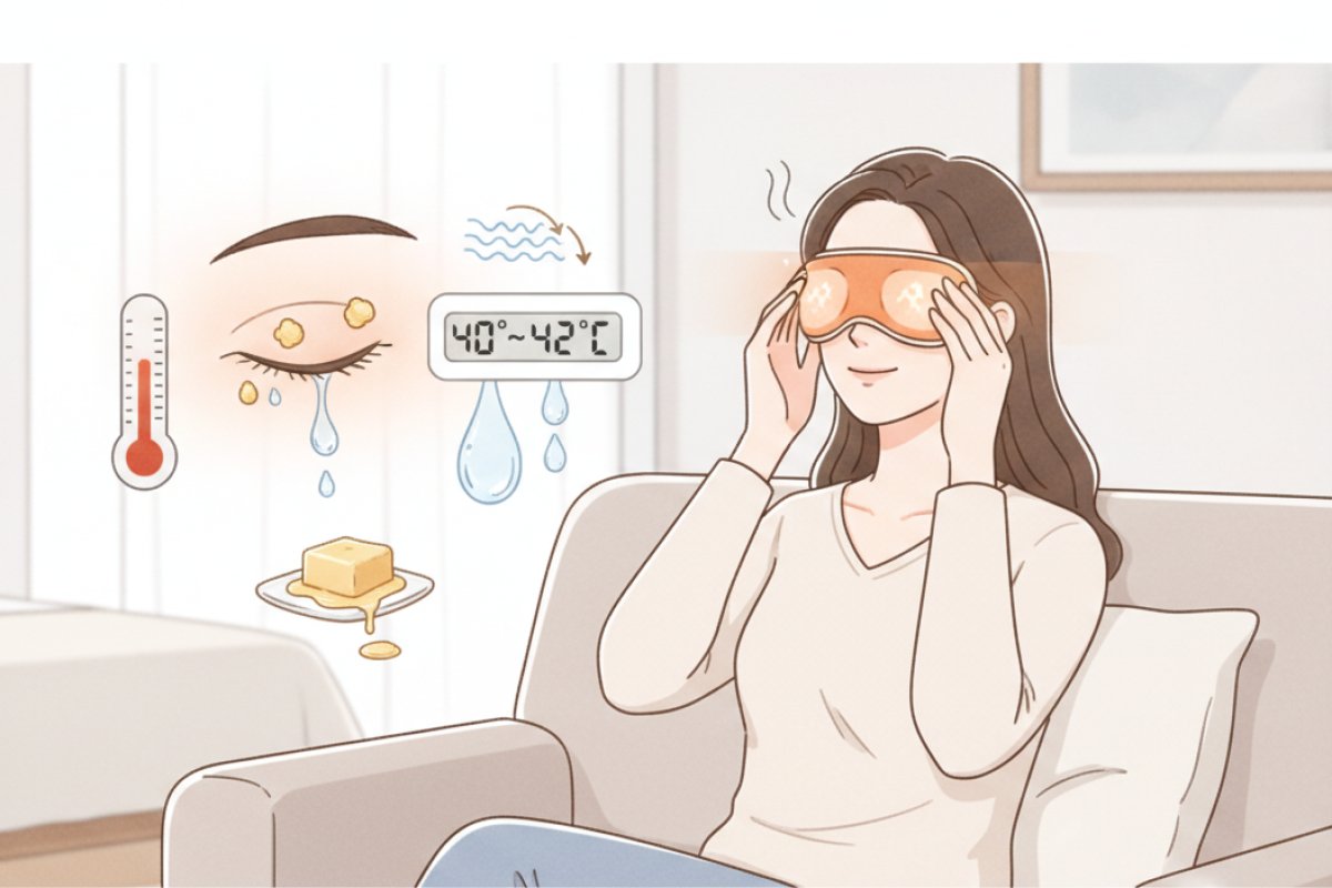 마이봄샘 기름을 안전하게 녹이는 온찜질의 정석