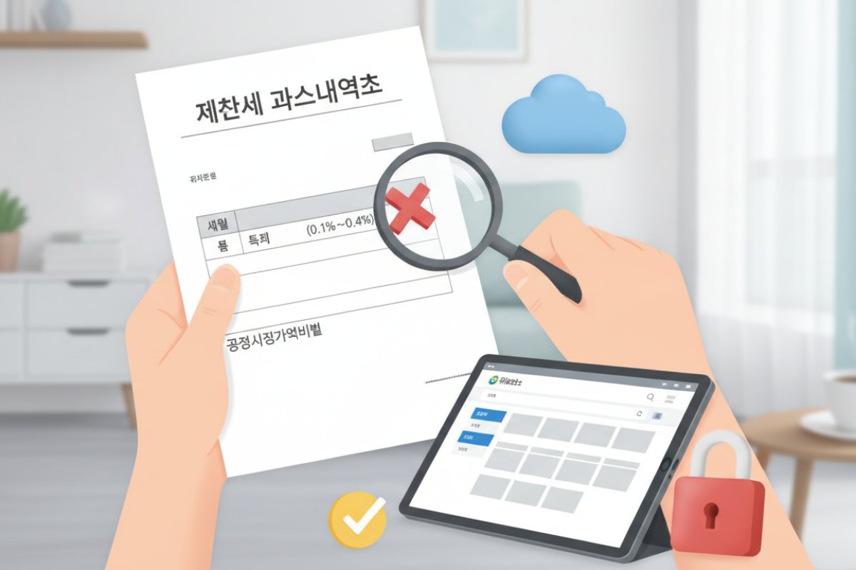 재산세 과세내역서 항목 대조를 통한 과오납 징후 판별법