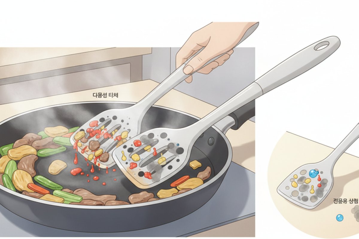 실리콘 조리기구가 끈적거리고 냄새를 흡수하는 분자 구조적 원인