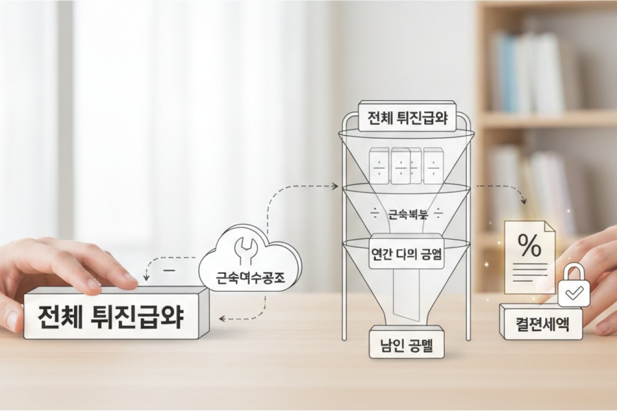 내 퇴직금에서 세금은 어떻게 빠져나갈까: 3단계 계산 구조