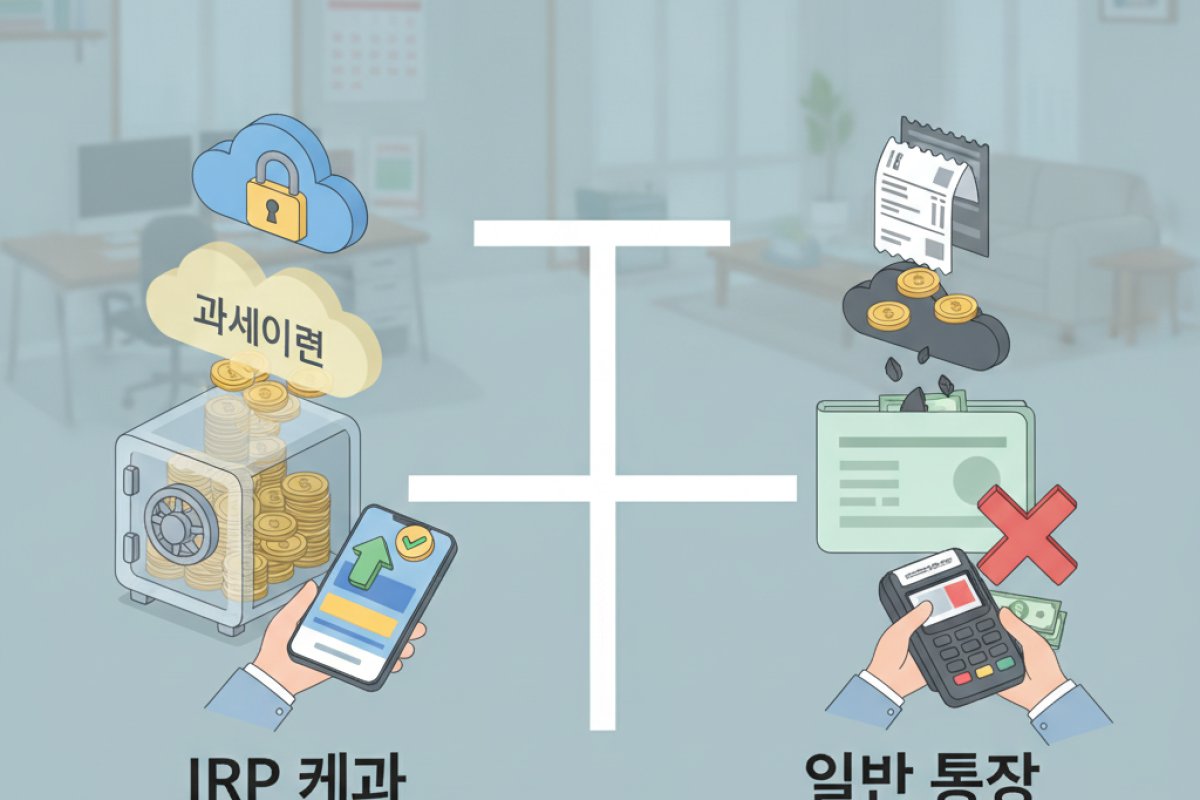통장으로 바로 받지 않고 IRP로 이전할 때 생기는 절세 차이