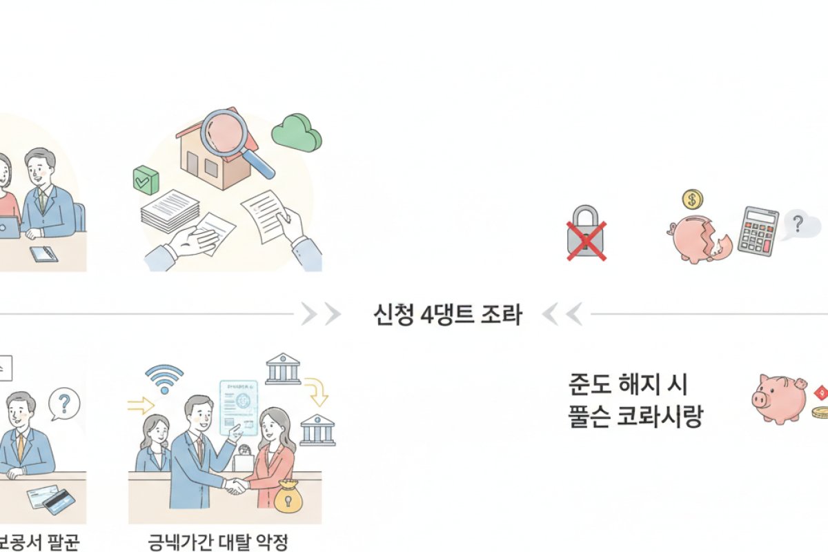 신청 4단계 절차와 중도 해지 시 필수 고려사항