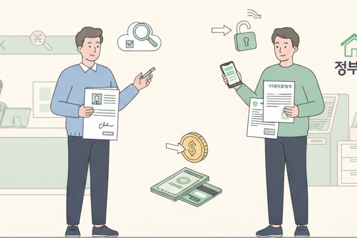 잔금 2주 전: 매수인 공적 서류 발급과 대출 자필서명 진행