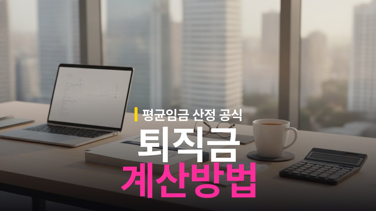 퇴직금 계산방법: 지급 기준과 평균임금 산정 공식